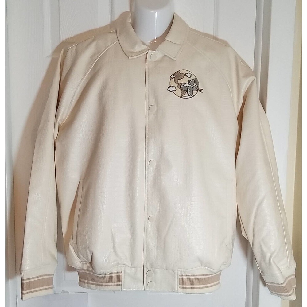 Kloud9 Premium Leather Jacket Cream Men's MED